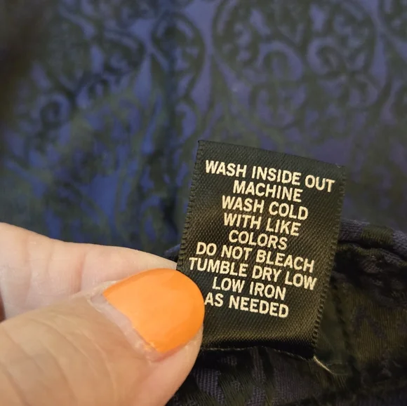 Cache Women's Low Rise Skinny Leg Pants Blue/Black Floral Jacquard Design Size 2 - Picture 7 of 11